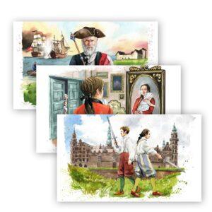 Historiske kronborg postkort